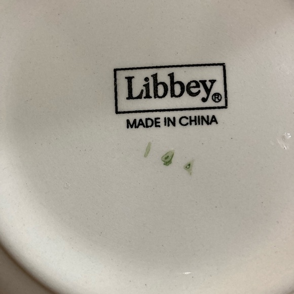 LIBBEY Santa Winter Forest Hand Painted Salad Cereal Soup Dish Bowls, Set of 4 - Picture 8 of 8